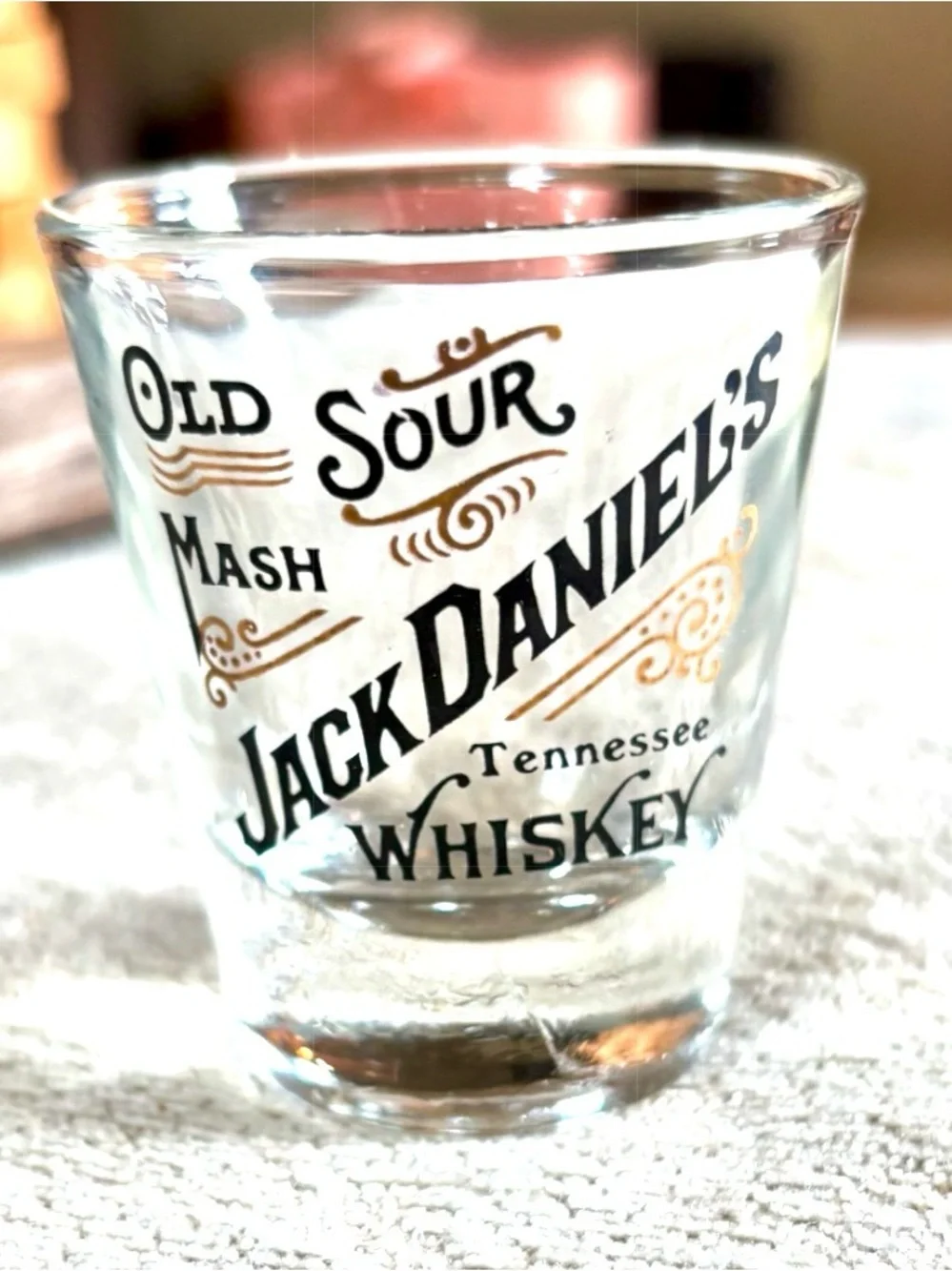 Jack Daniels Logo Shot Glasses and Plaque
